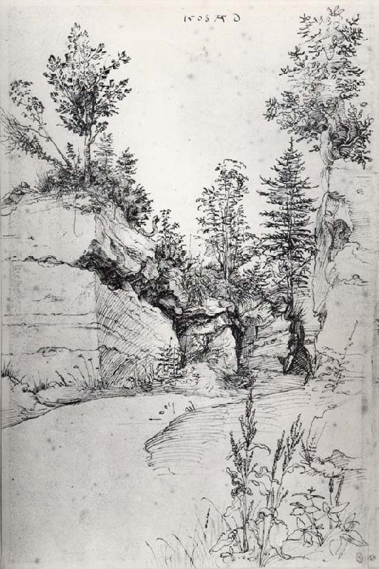 Exit from a Quarry, Albrecht Durer